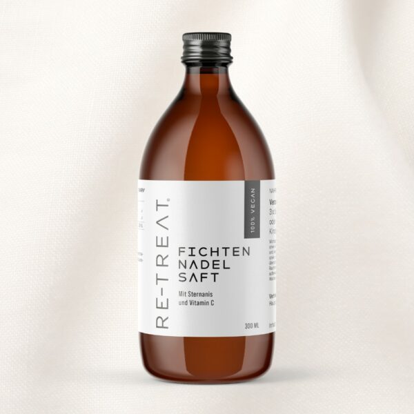 Fichtennadel Saft – Wohltuend für Hals, Rachen und Atemwege, 300 ml