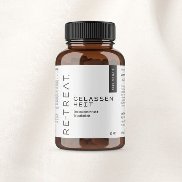 Gelassenheit – Kapseln mit B-Vitaminen und L-Tryptophan – 60 Kapseln für mehr Entspannung und mentale Stärke