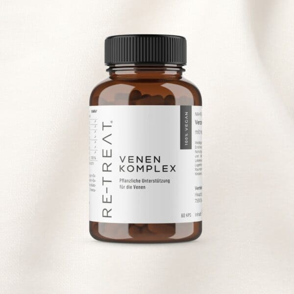Venenkomplex – 60 Kapseln mit Diosmin, Hesperidin, Aescin und Vitamin C zur pflanzlichen Unterstützung gesunder Venen und leichter Beine.